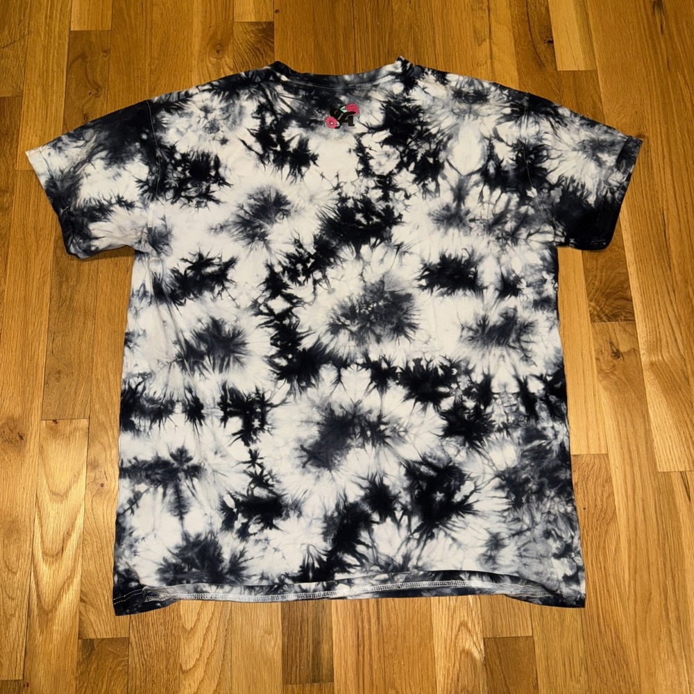 YoungLa Mens Tie Dye Floral Tee Size Med oversized - Picture 3 of 4